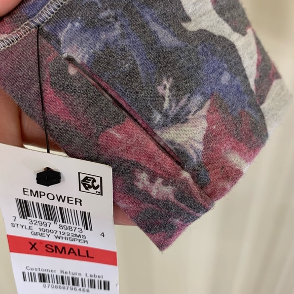 Ideology woman’s Floral Printed Lace Up Hoodie XS - Picture 6 of 9